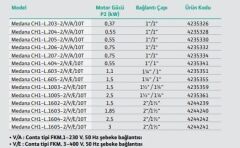 Wilo Medana CH1-L.206-1/E/A/10T Yatay Çok Kademeli Santrifüj Pompa